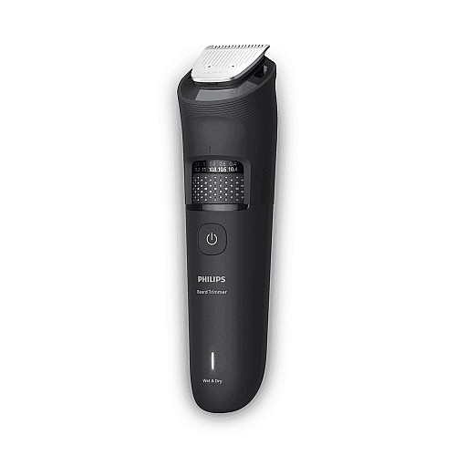 Тример Philips Series 5000, для бороди і вусів, акум., сталь, чорний