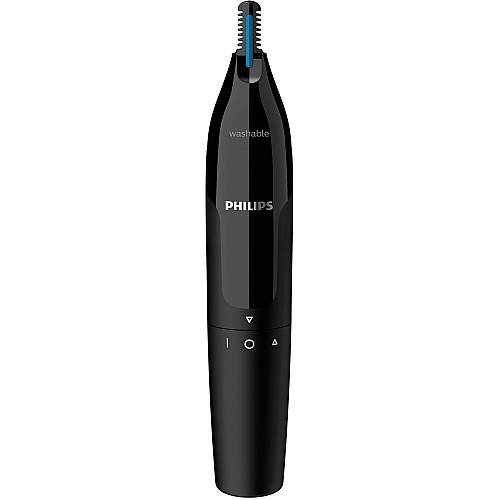 Тример Philips Series 1000, для носа та вух, 1хАА, сталь, чорний