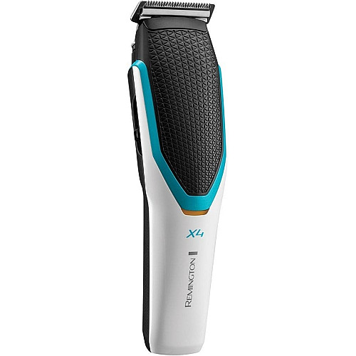 Машинка для стрижки Remington Power X Series X4, сеть+акум., насадок-3, сталь, бело-черный