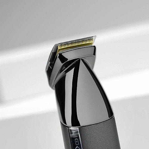 Набор для стрижки Babyliss Super-X Metal Black Edition, для головы, усов, бороды, носа и тела, акум., насадок-15, сумка для хранения, подставка, сталь, черный