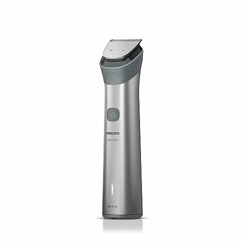 Триммер Philips Series 5000, для лица, головы, тела, акум., насадок-9, сталь, серый
