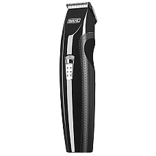 Тример WAHL Mustache&Beard, для бороди і вусів, ААx2, в комплекті, роторний мотор, насадок-4, гребінець, підставка, сталь, чорний