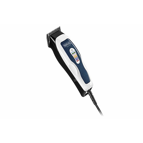 Машинка для стрижки WAHL ColorPro Combo, от сети, вибрационный мотор, насадок-8, кейс, мини триммер в компл., сталь, бело-синий