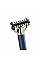 Триммер Babyliss X-Blade Super-X Metal, для усов и бороды, акум., насадок-4, кейс, подставка, сталь, синий