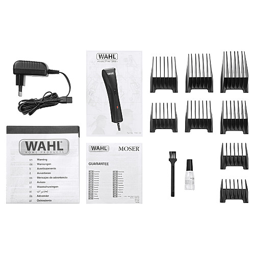 Машинка для стрижки WAHL Hybrid Clipper, от сети, вибрационный мотор, насадок-8, сталь, черный