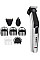 Набір для стрижки Babyliss, для бороди, вусів, голови, носа і тіла, акум., вібраційний мотор, насадок-8, чохол, сталь, сірий