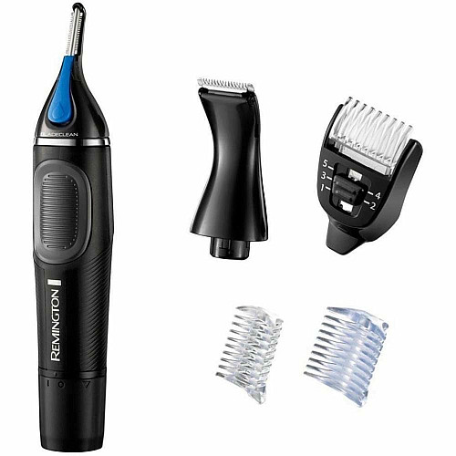 Триммер Remington Nano Series Lithium, для носа и ушей, ААx1, насадок-4, сталь, черно-синий