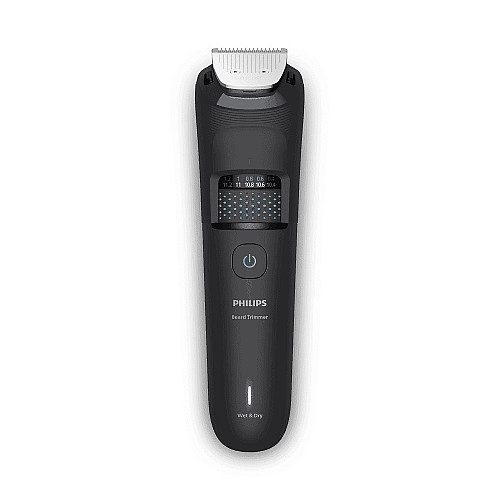Тример Philips Series 5000, для бороди і вусів, акум., сталь, чорний