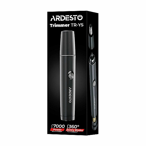 Тример ARDESTO TR-Y5, для носа і вух, 1хААА, сталь, чорний