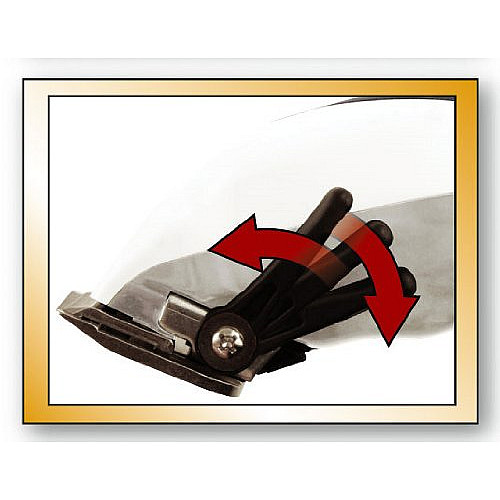 Машинка для стрижки WAHL HomePro, от сети, вибрационный мотор, насадок-8, кейс,ножницы, расческа в компл, сталь, черно-серебристый