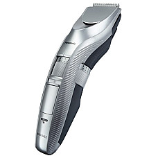 Тример Panasonic, для бороди, вусів і голови, мережа+акум., насадок-2, кейс, сталь, сріблястий