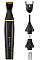 Триммер Remington T-Series, для бороды, усов, окантовки, брови, носа и ушей, ААх1, вибрационный мотор, насадок-4, сталь, черный