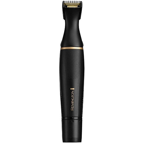 Триммер Remington T-Series, для бороды, усов, окантовки, брови, носа и ушей, ААх1, вибрационный мотор, насадок-4, сталь, черный