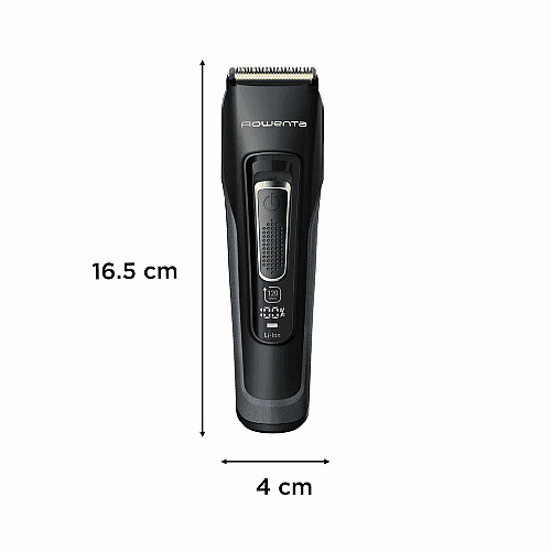 Машинка для стрижки Rowenta Advancer, для бороды, усов, головы, сеть+акум., роторный мотор, насадок-3, кейс, титан.напыл., темно-синий