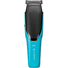 Машинка для стрижки Remington Power X Series X5, мережа+акум., роторний мотор, насадок-4, сталь, чорно-бірюзовий