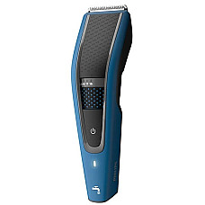 Машинка для стрижения Philips Series 5000, акум., роторный мотор, насадок-3, сталь, черно-синий
