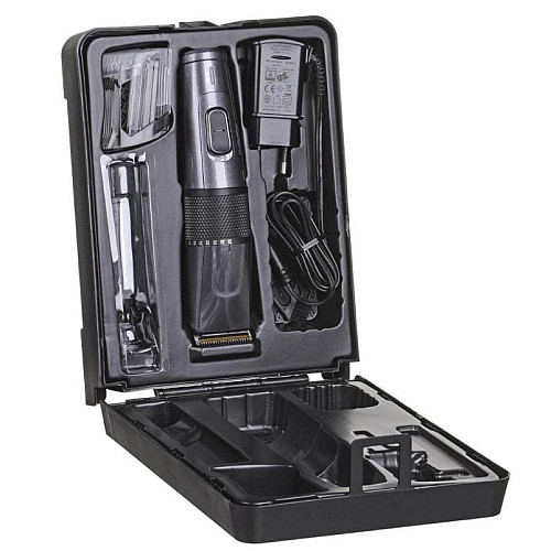 Машинка для стрижения Babyliss, сеть+аккум., вибрационный мотор, насадок-1, кейс, титан.напыл., серый