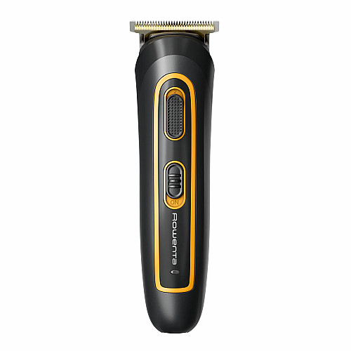 Триммер Rowenta Sport Collection, для головы, носа, ушей и тела, сеть+акум., роторный мотор, насадок-8, чехол, титан.напыл., черно-желтый