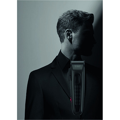 Машинка для стрижки Rowenta Karl Lagerfeld Perfect Line, сеть+аккум., роторный мотор, насадок-6, сталь, черный