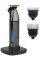 Тример Babyliss Super-X Metal Black Edition, для вусів та бороди, акум., насадок-2, кейс, підставка, сталь, чорно-сірий