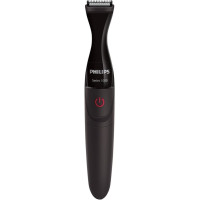 Тример Philips Multigroom series 1000, для бороди і вусів, 1хАА, насадок-4, сталь, чорний