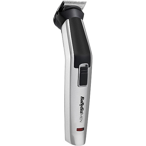 Набір для стрижки Babyliss, для бороди, вусів, голови, носа і тіла, акум., вібраційний мотор, насадок-8, чохол, сталь, сірий