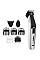Набір для стрижки Babyliss, для бороди, вусів, голови, носа і тіла, акум., вібраційний мотор, насадок-8, чохол, сталь, сірий