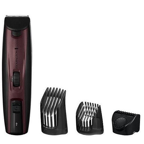 Триммер Remington Beard Kit, для бороды, усов и головы, акум., титан.напил., бордовый