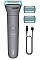 Тример Philips Series 3000, для тіла, акум., насадок-2, сталь, сірий