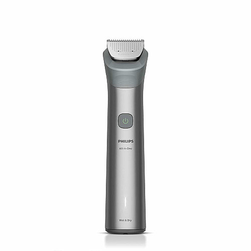 Тример Philips Series 5000, для бороди, голови та тіла, насадок-10, сталь, сірий