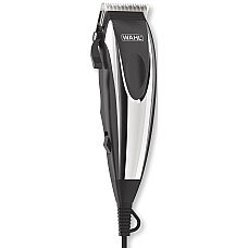 Машинка для стрижки WAHL HomePro Complete Kit, від мережі, вібраційний мотор, насадок-8, кейс,акс. компл, сталь, чорно-сріблястий