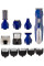Набір для стрижки Remington All in one kit, для бороди, вусів, голови і тіла, мережа+акум., насадок-11, титан.напил., синьо-сріблястий