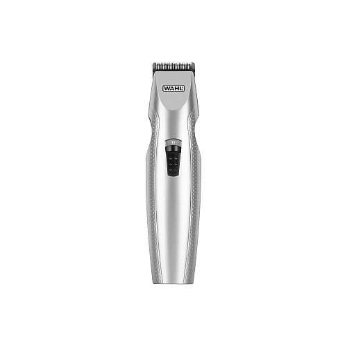 Триммер WAHL Mustache & Beard, для бороды и усов, ААx3, роторный мотор, насадок-4, триммер для носа, подставка, сталь, серый