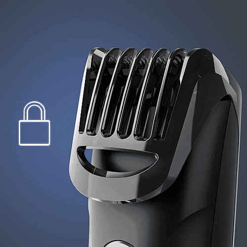 Тример Rowenta Stylis Easy, для бороди і вусів, мережа+акум., насадок-2, сталь, чорний