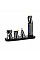 Набор для стрижки Babyliss Super-X Metal Black Edition, для головы, усов, бороды, носа и тела, акум., насадок-15, сумка для хранения, подставка, сталь, черный