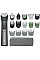 Триммер Philips Series 7000, для бороды, головы и тела, насадок-17, сталь, серый