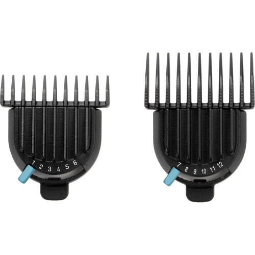 Тример Babyliss Super-X Metal Black Edition, для вусів та бороди, акум., насадок-2, кейс, підставка, сталь, чорно-сірий