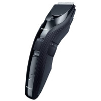 Машинка для стрижения Panasonic, для головы, бороды и усов, сеть+акум., насадок-1, сталь, черный