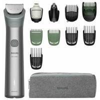 Тример Philips Series 5000, для бороди, голови та тіла, насадок-11, сталь, сірий