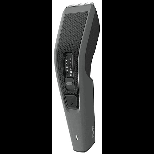 Машинка для стрижения Philips Series 3000, акум., роторный мотор, насадок-2, сталь, черно-серый