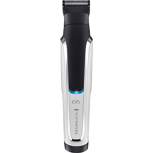 Набор для стрижки Remington G5 Graphite series, для бороды, усов, головы и тела, акум., роторный мотор, насадок-9, кейс, серебристый