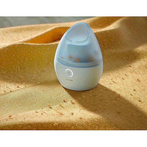 Машинка для удаления катышек Philips, большая площадь лезвий. 90 мин. работы на одном заряде, USB, голубой