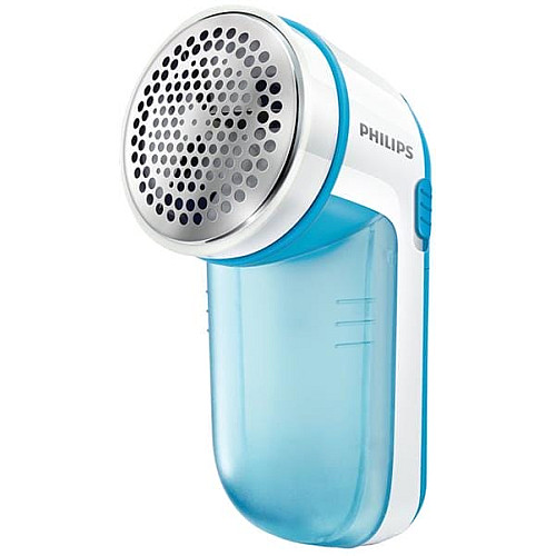Машинка для удаления катышек Philips, 8800 оборотов в мин, большая площадь лезвий, 2хАА в комплекте, голубой
