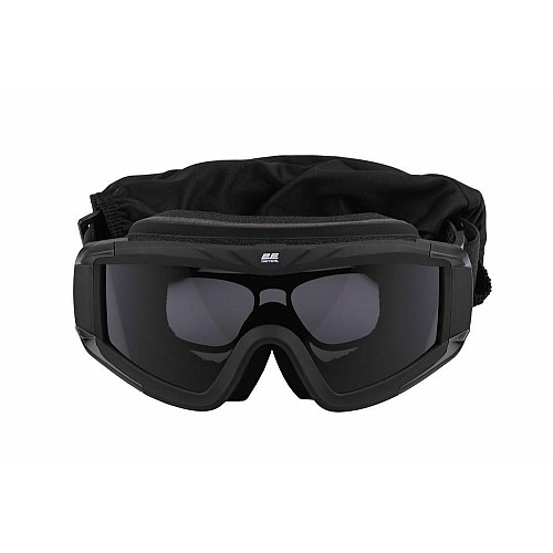 Маска тактична, захисна 2E Hawk WS Black Anti-fog, 3-х шаровий ущільнювач, сумка, 3 лінзи