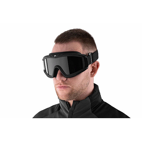 Маска тактична, захисна 2E Hawk WS Black Anti-fog, 3-х шаровий ущільнювач, сумка, 3 лінзи