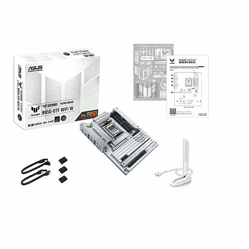 Материнская плата ASUS TUF GAMING B850-BTF WIFI W sAM5 B850 4xDDR5 M.2 HDMI DP Wi-Fi BT ATX BTF скрытое подключение разъемов