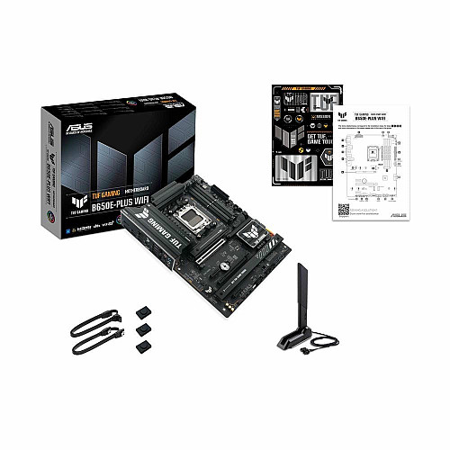 Материнская плата ASUS TUF GAMING B650E-PLUS WIFI sAM5 B650 4xDDR5 M.2 HDMI DP Wi-Fi BT ATX