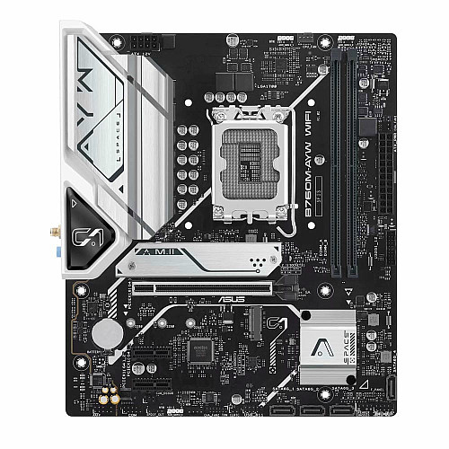 Материнская плата ASUS B760M-AYW WIFI-SI s1700 B760 2xDDR5 M.2 HDMI Wi-Fi BT mATX
