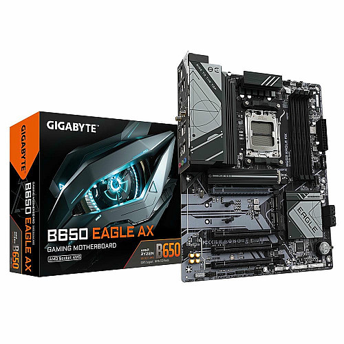 Материнская плата GIGABYTE B650 EAGLE AX sAM4 B650 4xDDR5 M.2 HDMI DP Wi-Fi BT ATX