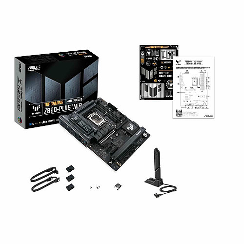Материнская плата ASUS TUF GAMING Z890-PLUS WIFI s1851 Z890 4xDDR5 M.2 DP HDMI Wi-Fi BT ATX